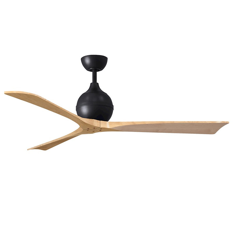Matthews Fans Irene-3 42in 3-Blade Ceiling Fan | Contemporary Textured Bronze and Light Maple Wood | Bedroom & Living Room | Model IR3-TB-LM-42