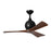 Matthews Fans Irene-3 3 Blade 42" Paddle Fan, Matte Black/Walnut- IR3-BK-WA-42