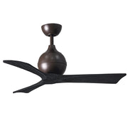 Matthews Fans Irene-3 3 Blade 42" Paddle Fan, Text Bronze/Black - IR3-TB-BK-42