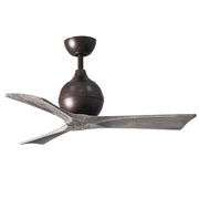 Matthews Fan Irene-3 42in 3-Blade Ceiling Fan | Textured Bronze and Barn Wood Blades | Bedroom & Living Room | 42 x 42 x 10 in | Model IR3-TB-BW-42