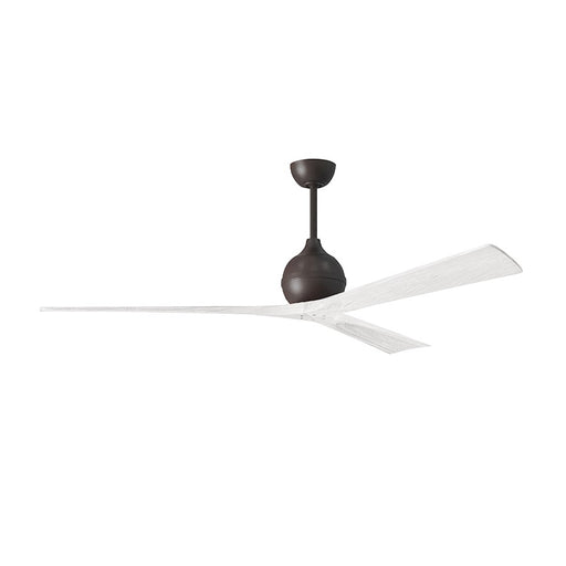 Matthews Fans Irene-3 72in 3-Blade Ceiling Fan | Contemporary Textured Bronze and Matte White Wood | Great Rooms & Open Living | Model IR3-TB-MWH-72