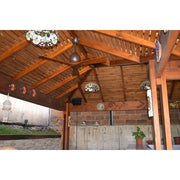 Matthews Fan Irene-3 52in 3-Blade Ceiling Fan | Rustic Textured Bronze and Walnut | Living Room & Covered Patio | 52 x 52 x 11 in | Model IR3-TB-WA-52