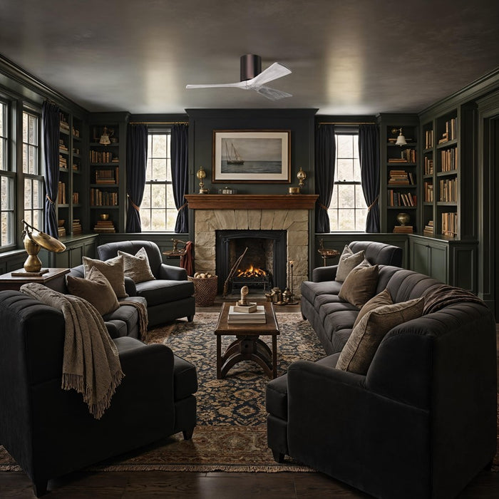 Matthews Fans Fan Irene-3H 3 Blade Flush 42", Brushed Bronze