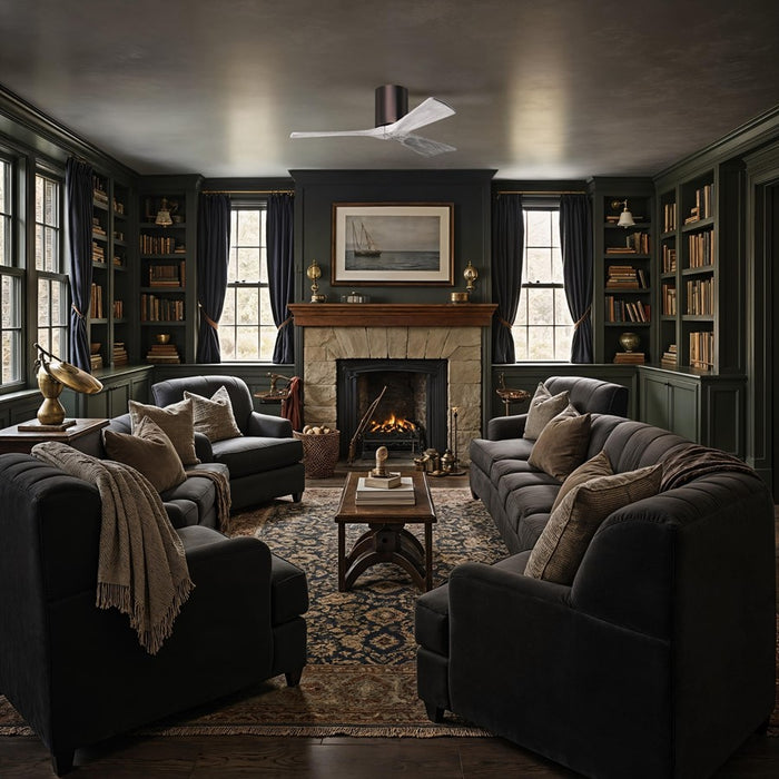 Matthews Fans Fan Irene-3H 3 Blade Flush 42", Brushed Bronze