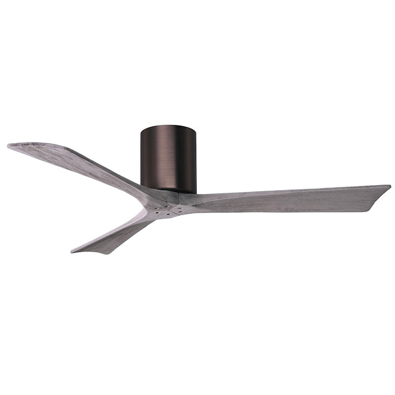 Matthews Fans Irene 3H 52in 3-Blade Ceiling Fan | Contemporary Brushed Bronze and Barnwood Wood | Living Room & Bedroom | Model IR3H-BB-BW-52