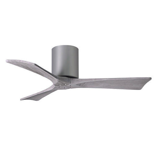 Matthews Fan Irene-3H 42in 3-Blade Ceiling Fan | Rustic Modern Brushed Nickel and Barn Wood Blades | Bedroom & Covered Patio | Model IR3H-BN-BW-42