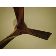 Matthews Fan Irene-H 42in 3-Blade Flush Mount Ceiling Fan | Brushed Nickel and Walnut | Bedroom & Covered Patio | Model IR3H-BN-WA-42