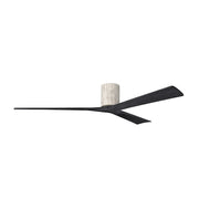 Matthews Fans Irene 3H 72in 3-Blade Ceiling Fan | Rustic Barnwood and Matte Black Solid Wood | Large Living Room & Covered | Model IR3H-BW-BK-72