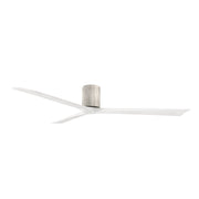 Matthews Fans Irene-3H 72in 3-Blade Ceiling Fan | Rustic Barnwood and Matte White Solid Wood | Great Room & Covered Patio | Model IR3H-BW-MWH-72