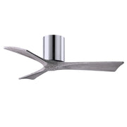Matthews Fan Irene-3H 42in 3-Blade Ceiling Fan | Modern Polished Chrome and Barn Wood | Bedroom & Living Room | 42 x 10 in | Model IR3H-CR-BW-42