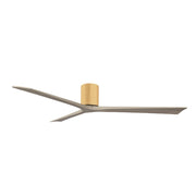 Matthews Fans Irene-3H 72in 3-Blade Flush Mount Ceiling Fan | Contemporary Light Maple and Gray Ash Wood | Covered Patio | Model IR3H-LM-GA-72