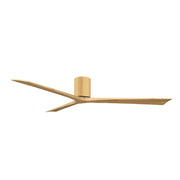 Matthews Fans Irene-3H 72in 3-Blade Flush Ceiling Fan | Contemporary Light Maple Solid Wood | Great Rooms & Covered Patios | Model IR3H-LM-LM-72