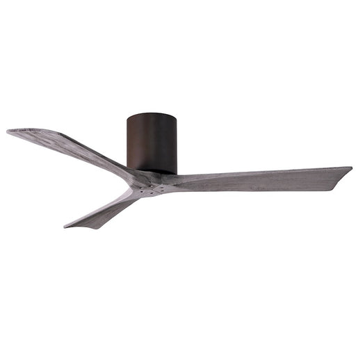 Matthews Fan Irene-H 52in 3-Blade Flush Ceiling Fan | Textured Bronze and Barn Wood Tone Solid Wood | Bedroom & Living Room | Model IR3H-TB-BW-52