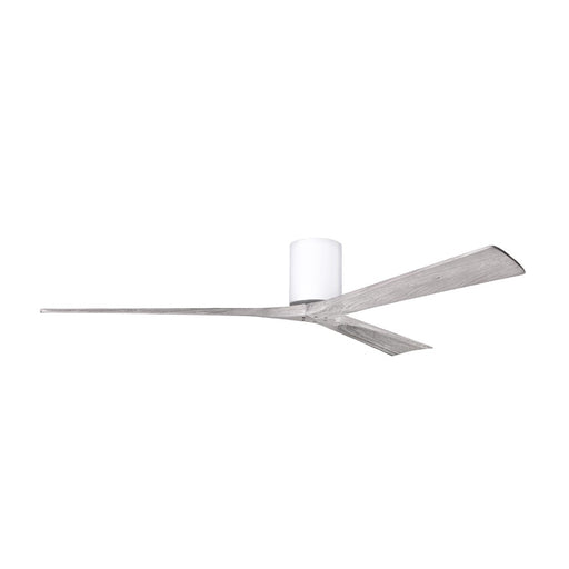 Matthews Fans Irene 3H 72in 3-Blade Ceiling Fan | Contemporary Gloss White and Barn Wood Solid Wood | Great Room & Covered | Model IR3H-WH-BW-72