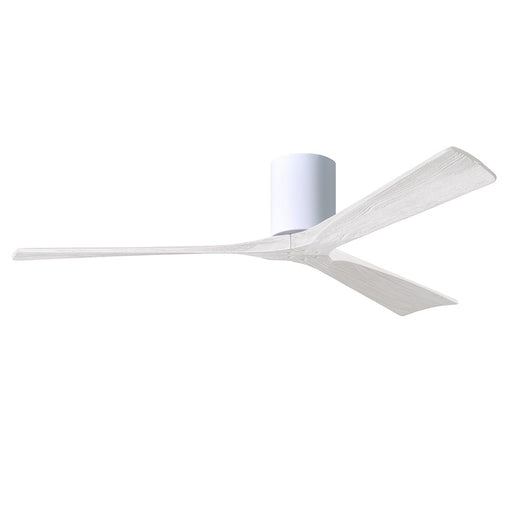 Matthews Fans Irene-3H 60in 3-Blade Ceiling Fan | Contemporary Gloss White and Matte White | Living Room & Bedroom | Model IR3H-WH-MWH-60