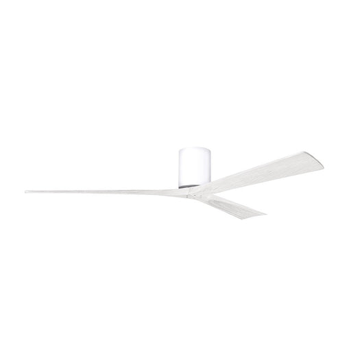 Matthews Fans Irene-3H 72in 3-Blade Ceiling Fan | Contemporary Gloss White and Matte White | Living Room & Bedroom | Model IR3H-WH-MWH-72