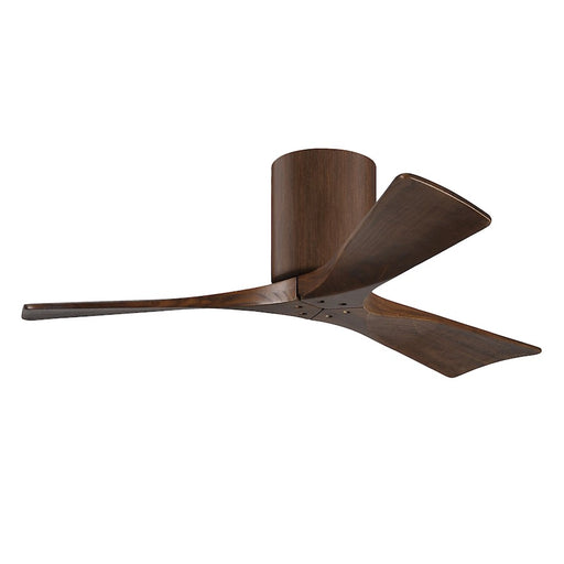 Matthews Fans Irene 3H 42in 3-Blade Ceiling Fan | Walnut and Walnut Solid Wood Blades | Bedroom & Living Room | 42 x 42 x 10 in | Model IR3H-WN-WA-42