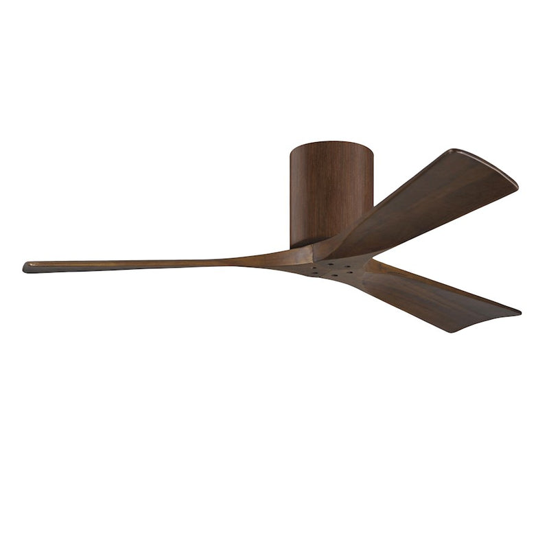 Matthews Fans Irene 3H 52in 3-Blade Ceiling Fan | Walnut Solid Wood Blades on Cast Aluminum | Living Room & Bedroom | Model IR3H-WN-WA-52