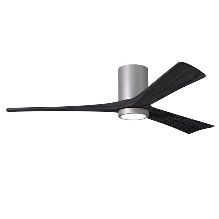 Matthews Fans Fan Irene-3HLK 60" 3 Blade LED, Brushed Nickel - IR3HLK-BN-BK-60