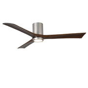 Matthews Fan Irene-3HLK 60in 3-Blade LED Ceiling Fan | Brushed Nickel and Walnut Tone Wood | Living Room & Bedroom | Model IR3HLK-BN-WA-60