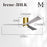 Matthews Fans Fan Irene-3HLK 60" 3 Blade LED, Brushed Brass