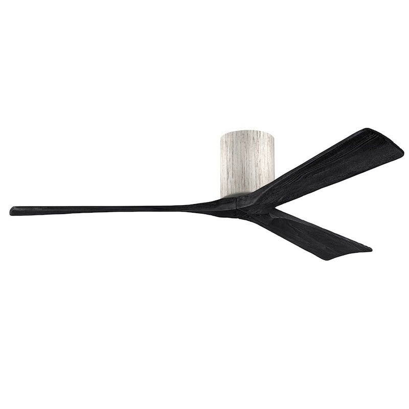 Matthews Fans Irene-3HLK 60in 3-Blade LED Ceiling Fan | Rustic Barnwood Tone and Matte Black Solid Wood | Living Room | Model IR3HLK-BW-BK-60