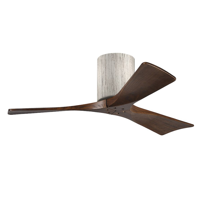 Matthews Fans Irene-3HLK 42in 3-Blade LED Ceiling Fan | Rustic Barnwood Tone and Walnut Solid Wood | Bedroom & Living Room | Model IR3HLK-BW-WA-42