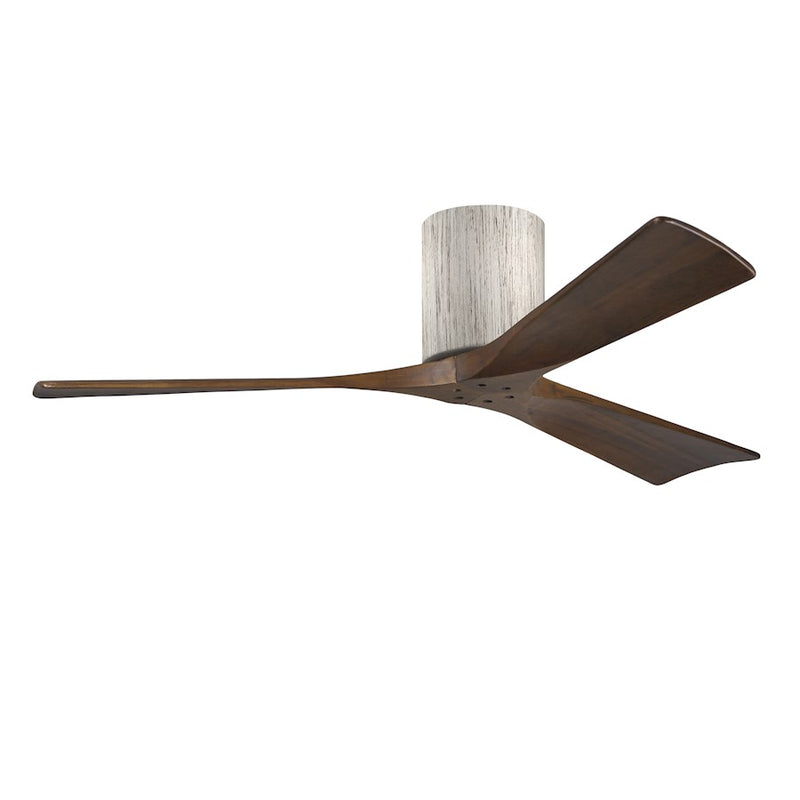 Matthews Fans Irene-3HLK 52in 3-Blade LED Ceiling Fan | Rustic Barnwood Tone and Walnut Wood Blades | Living Room & Covered | Model IR3HLK-BW-WA-52