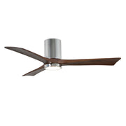 Matthews Fan Irene-3HLK 52in 3-Blade Ceiling Fan | Polished Chrome and Walnut Wood | Living Room & Bedroom | 52 x 52 x 12 in | Model IR3HLK-CR-WA-52