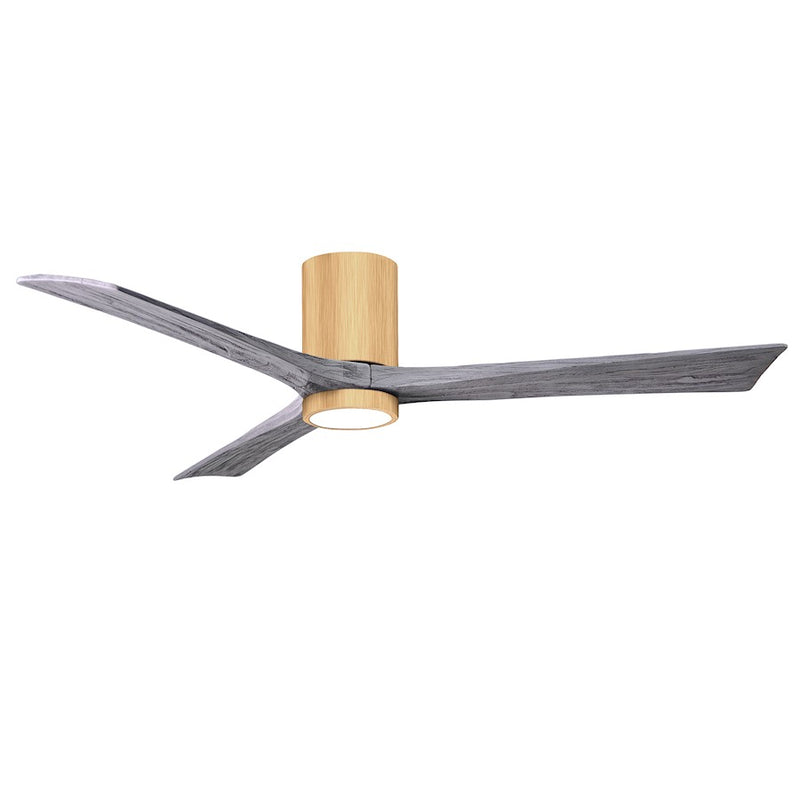 Matthews Fans Irene-3HLK 52in 3-Blade Ceiling Fan | Contemporary Walnut Tone Solid Wood Blades | Living Room & Covered Patio | Model IR3HLK-LM-WA-52