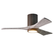 Matthews Fan Irene-3HLK 42in 3-Blade Ceiling Fan | Textured Bronze and Barn Wood | Living Room & Bedroom | 42 x 42 x 12 in | Model IR3HLK-TB-BW-42