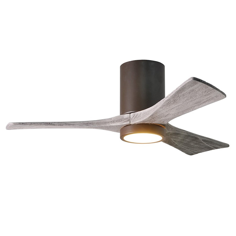 Matthews Fan Irene-3HLK 42in 3-Blade Ceiling Fan | Textured Bronze and Barn Wood | Living Room & Bedroom | 42 x 42 x 12 in | Model IR3HLK-TB-BW-42