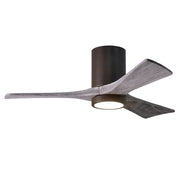 Matthews Fan Irene-3HLK 42in 3-Blade Ceiling Fan | Textured Bronze and Barn Wood | Living Room & Bedroom | 42 x 42 x 12 in | Model IR3HLK-TB-BW-42