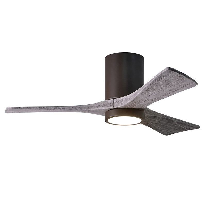 Matthews Fan Irene-3HLK 42in 3-Blade Ceiling Fan | Textured Bronze and Barn Wood | Living Room & Bedroom | 42 x 42 x 12 in | Model IR3HLK-TB-BW-42