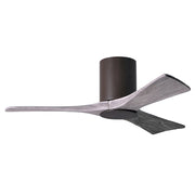 Matthews Fan Irene-3HLK 42in 3-Blade Ceiling Fan | Textured Bronze and Barn Wood | Living Room & Bedroom | 42 x 42 x 12 in | Model IR3HLK-TB-BW-42