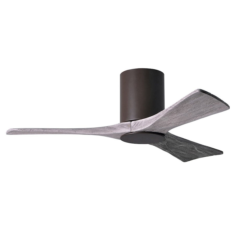 Matthews Fan Irene-3HLK 42in 3-Blade Ceiling Fan | Textured Bronze and Barn Wood | Living Room & Bedroom | 42 x 42 x 12 in | Model IR3HLK-TB-BW-42