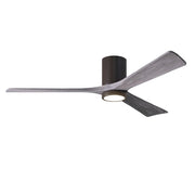 Matthews Fan Irene-HLK 60in 3-Blade LED Hugger Ceiling Fan | Textured Bronze and Barn Wood | Living Room & Covered Patio | Model IR3HLK-TB-BW-60
