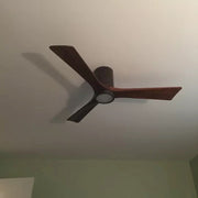Matthews Fan Irene-3HLK 52in 3-Blade Ceiling Fan | Rustic Textured Bronze and Walnut Tone Wood | Living Room & Bedroom | Model IR3HLK-TB-WA-52