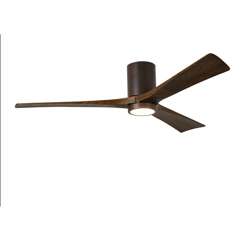 Matthews Fan Irene-3HLK 60in 3-Blade Ceiling Fan | Rustic Textured Bronze and Walnut Tone Wood | Living Room & Bedroom | Model IR3HLK-TB-WA-60