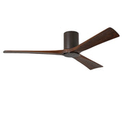 Matthews Fan Irene-3HLK 60in 3-Blade Ceiling Fan | Rustic Textured Bronze and Walnut Tone Wood | Living Room & Bedroom | Model IR3HLK-TB-WA-60