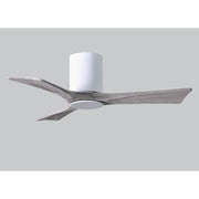 Matthews Fan Irene-3HLK 42in 3-Blade Ceiling Fan | Modern Gloss White and Barn Wood Tone Wood | Living Room & Bedroom | Model IR3HLK-WH-BW-42