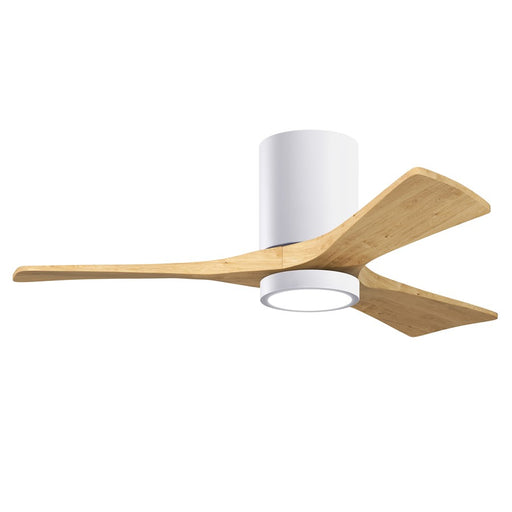 Matthews Fan Irene-3HLK 42" 3-Blade Flush Paddle Fan, White - IR3HLK-WH-LM-42