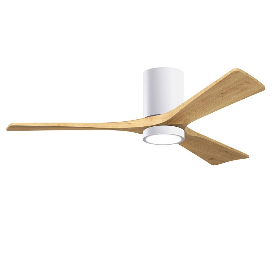 Matthews Fan Irene-3HLK 52" 3-Blade Flush Paddle Fan, White - IR3HLK-WH-LM-52