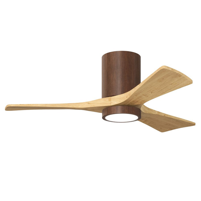 Matthews Fan Irene-3HLK 42" 3-Blade Flush Paddle Fan, Walnut - IR3HLK-WN-LM-42