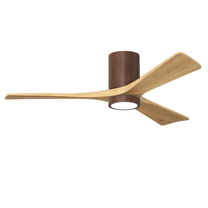 Matthews Fan Irene-3HLK 52" 3-Blade Flush Paddle Fan, Walnut - IR3HLK-WN-LM-52
