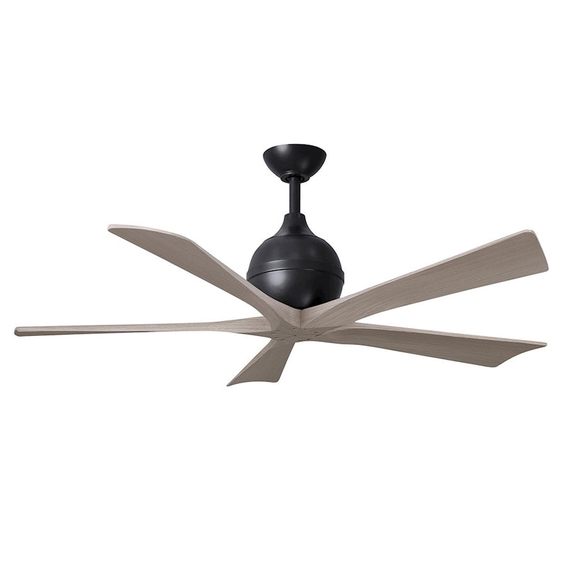 Matthews Fans Irene-5 60in 5-Blade Ceiling Fan | Contemporary Textured Bronze and Light Maple Wood | Living Room & Bedroom | Model IR5-TB-LM-60
