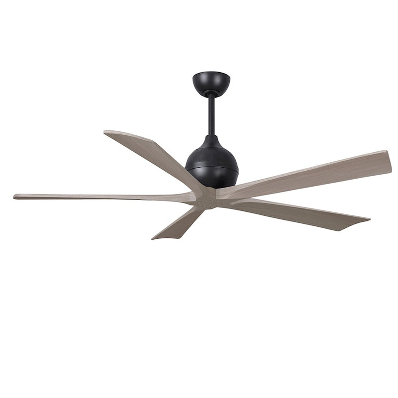Matthews Fans Irene-5 60in 5-Blade Ceiling Fan | Contemporary Textured Bronze and Light Maple Wood | Living Room & Bedroom | Model IR5-TB-LM-60
