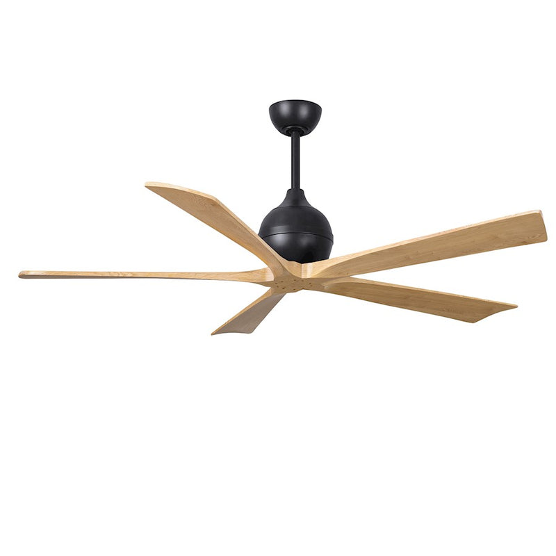 Matthews Fans Irene-5 60in 5-Blade Ceiling Fan | Contemporary Textured Bronze and Light Maple Wood | Living Room & Bedroom | Model IR5-TB-LM-60