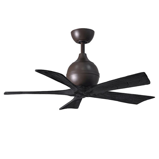 Matthews Fans Irene 5 42in 5-Blade Ceiling Fan | Contemporary Textured Bronze and Matte Black | Bedroom & Living Room | Model IR5-TB-BK-42