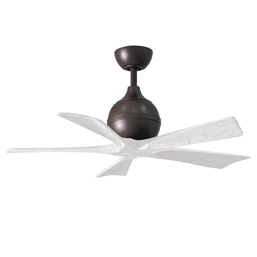 Matthews Fans Irene-5 42in 5-Blade Ceiling Fan | Textured Bronze and Matte White Solid Wood | Living Room & Bedroom | Model IR5-TB-MWH-42